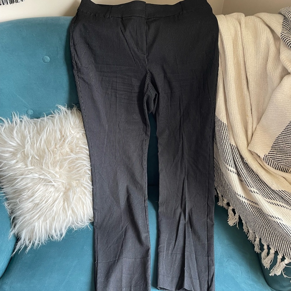 The Allie pant by lane bryant- office outfit pinstripe pants